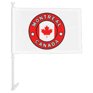 Montreal Canada Car Flag