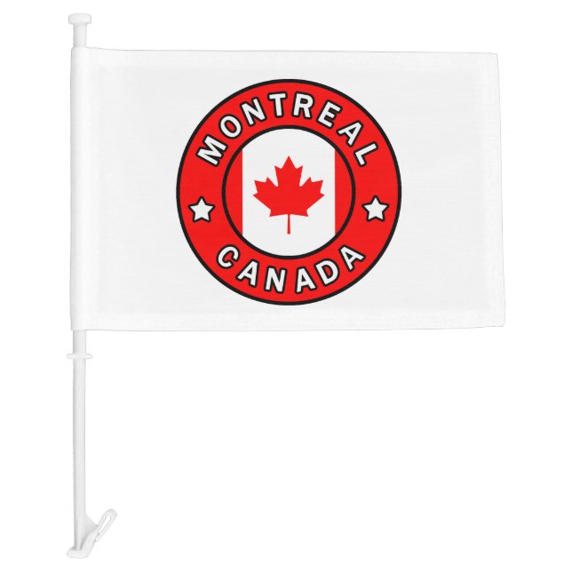 Montreal Canada Car Flag (Front)