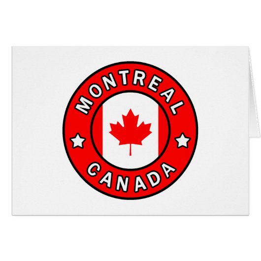 Montreal Canada Cards (Front Horizontal)