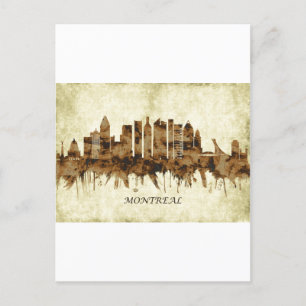 Montreal Canada Cityscape Holiday Postcard