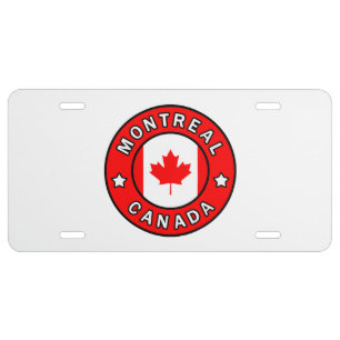Montreal Canada License Plate
