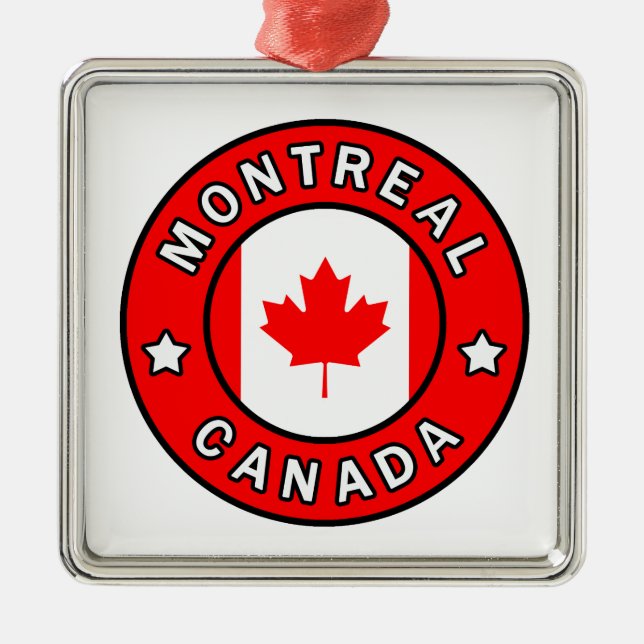 Montreal Canada Metal Ornament (Front)