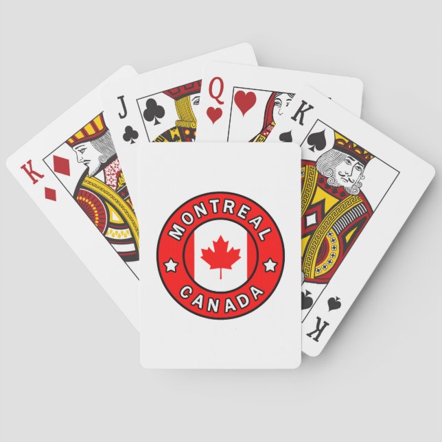 Montreal Canada Poker Cards (Back)
