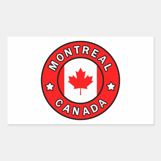 Montreal Canada Rectangular Sticker (Front)