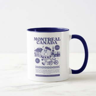 Montreal Canada Retro Bagel Skyline  Mug
