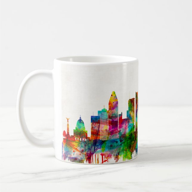 Montreal Canada Skyline Coffee Mug (Left)