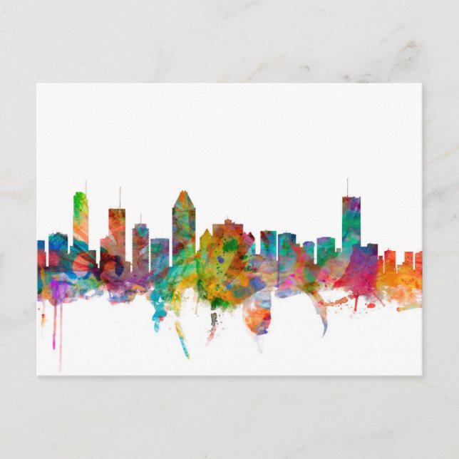 Montreal Canada Skyline Postcard (Front)
