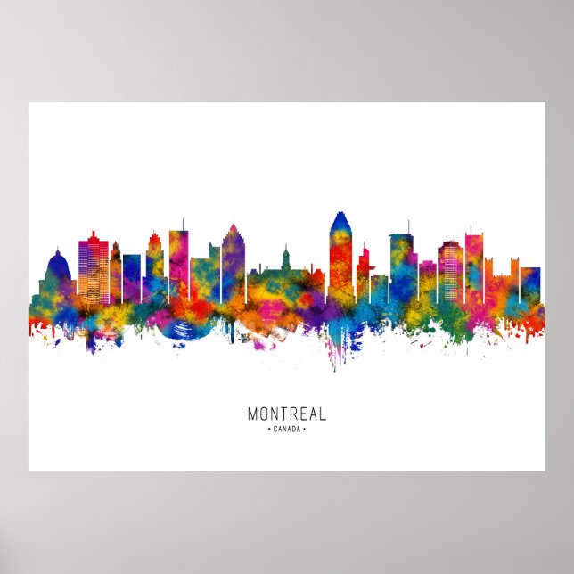 Montreal Canada Skyline Poster (Front)