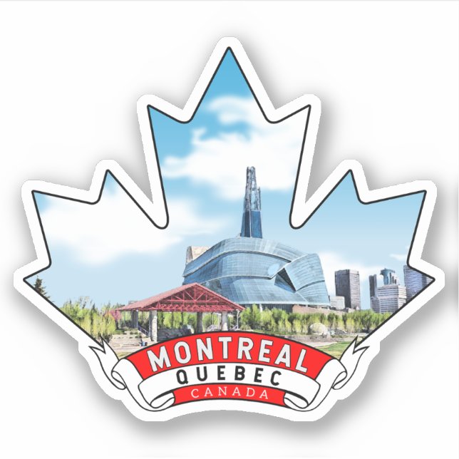 Montreal, Canada Sticker (Front)