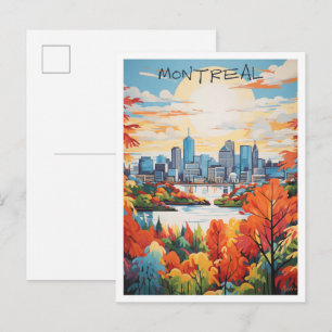 Montreal Canada Travel Postcard