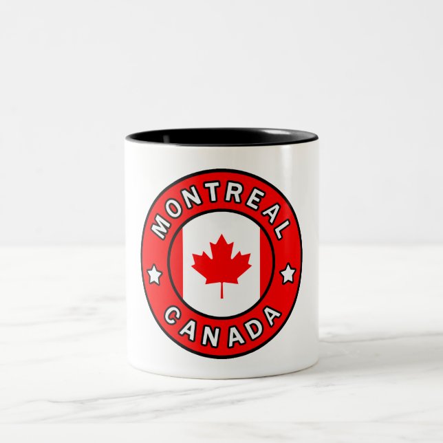 Montreal Canada Two-Tone Coffee Mug (Center)