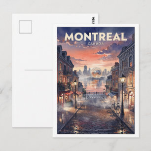Montreal Canada Vintage Travel Postcard