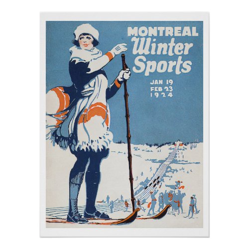 Montreal Canada Vintage Travel Postcard Poster