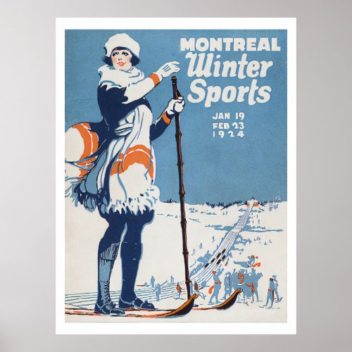 Montreal Canada Vintage Travel Postcard Poster