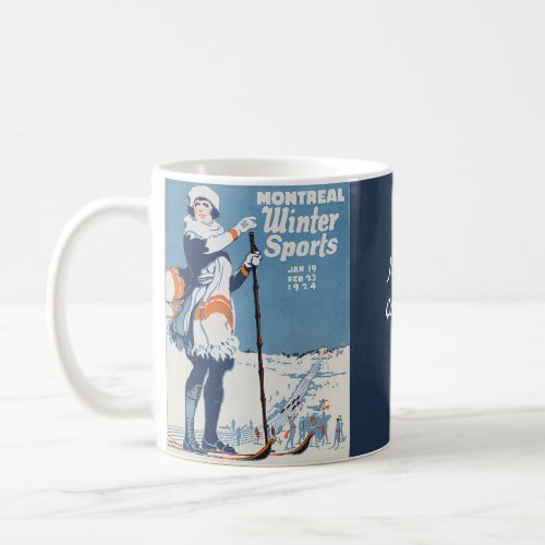 Montreal Canada Vintage Travel Poster Coffee Mug