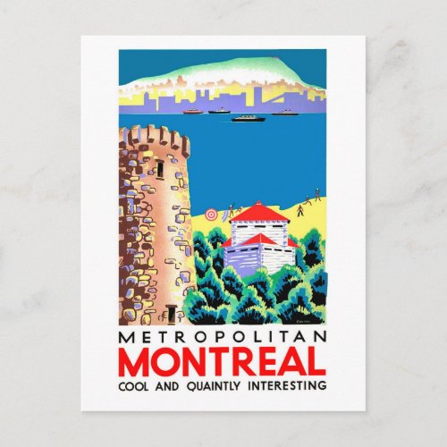 Montreal Canda vintage travel Postcard