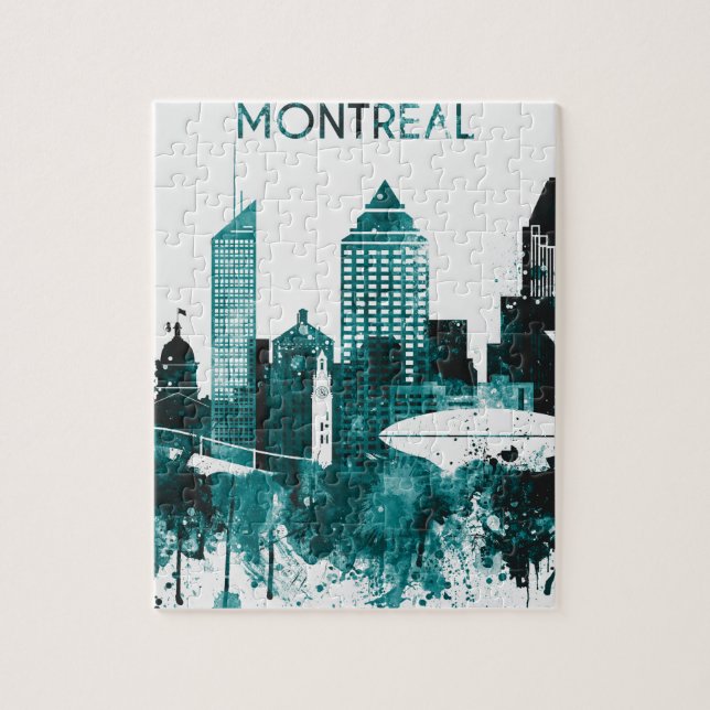 Montreal City Skyline Jigsaw Puzzle (Vertical)