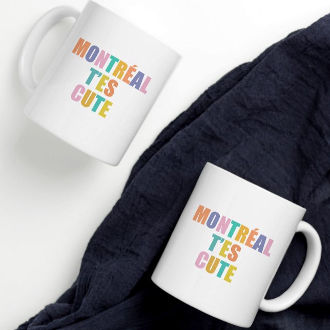 Montreal city typography modern colorful Mug (Creator Uploaded)