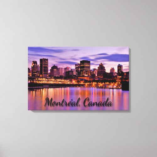 Montreal Cityscape Canvas Print