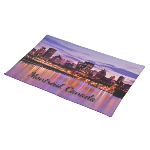 Montreal Cityscape Cloth Placemat