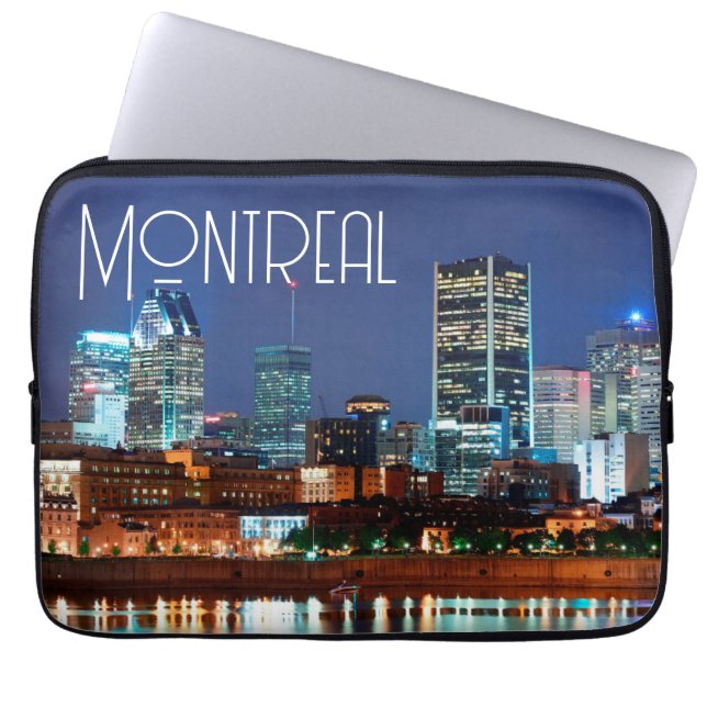 Montreal Cityscape Laptop Sleeve (Front)