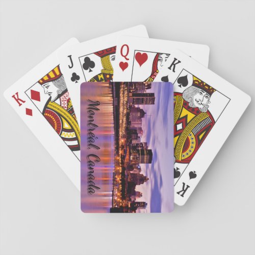 Montreal Cityscape Poker Cards