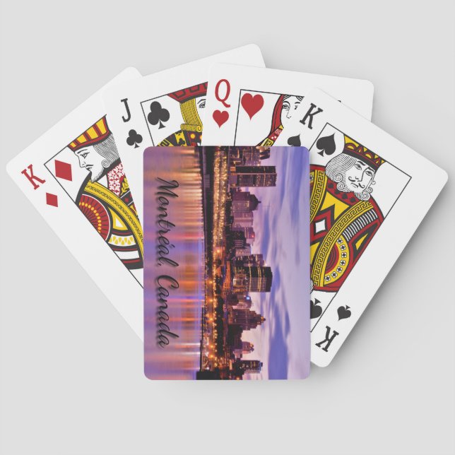 Montreal Cityscape Poker Cards (Back)