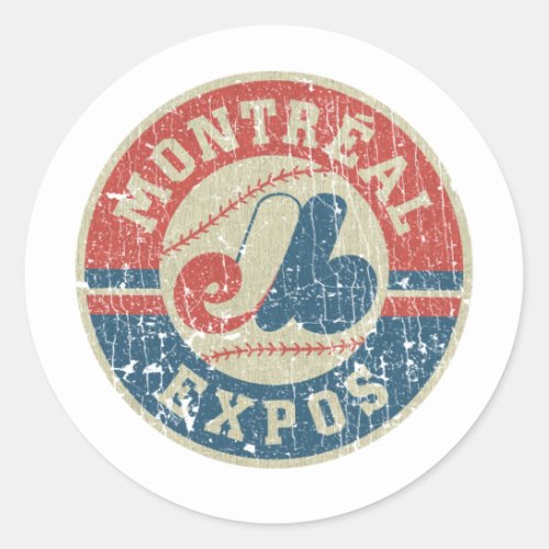Montreal Expos 1969 Classic Round Sticker