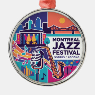 Montreal Jazz Festival Canada Metal Ornament