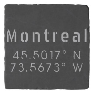 Montreal Latitude Longitude Trivet