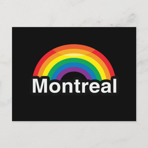 MONTREAL LGBT PRIDE RAINBOW POSTCARD