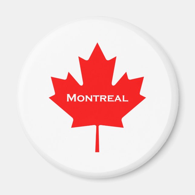 Montreal Maple Leaf Magnet (Front)