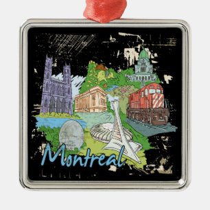 Montreal Metal Ornament
