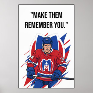 Montreal Metros Hockey Motivation Poster