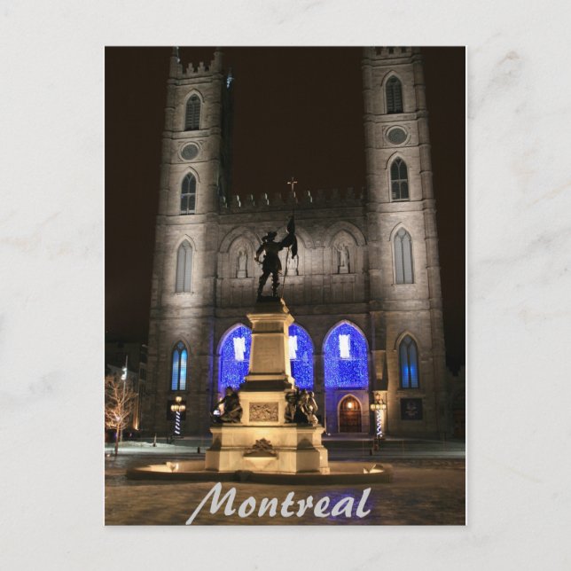 Montreal Notre-Dame Basilica Postcard (Front)