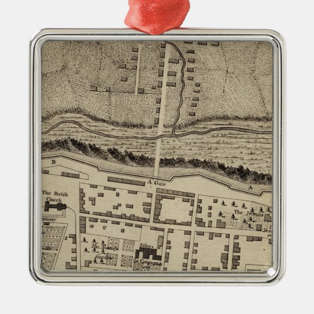 Montreal or Ville Marie Metal Ornament (Front)