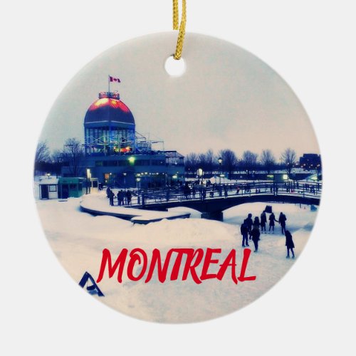 Montreal Photo Christmas Ornament