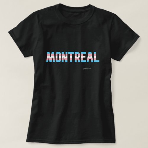 Montreal Pride Transgender Flag  T_Shirt