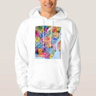 Montreal Quebec Canada City Map Hoodie