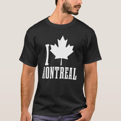 Montreal Quebec Canada Maple Leaf Red Canadian Fla T_Shirt
