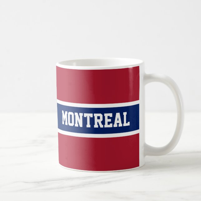 Montreal Red White and Blue Mug (Right)