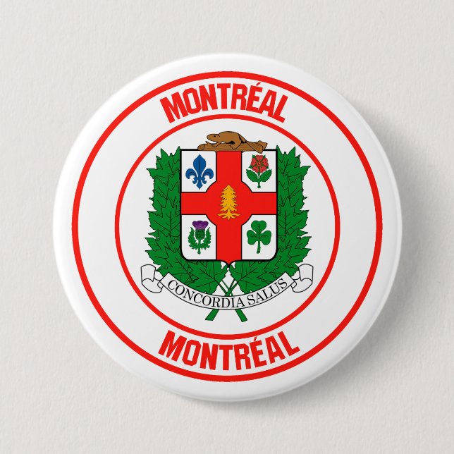 Montreal Round Emblem Button (Front)