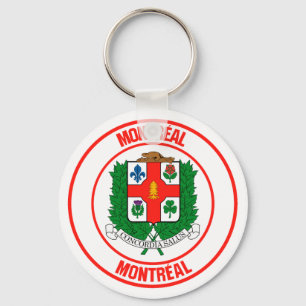 Montreal Round Emblem Keychain