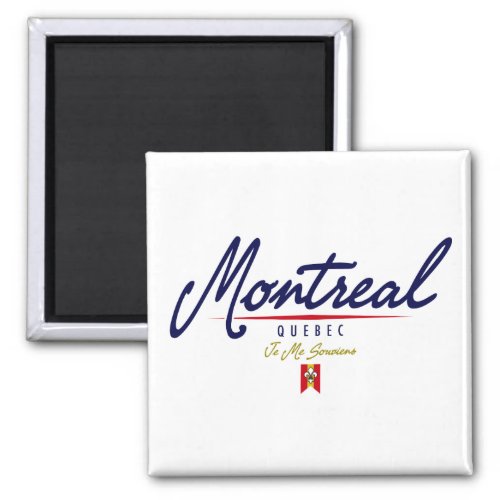 Montreal Script Magnet