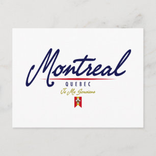 Montreal Script Postcard