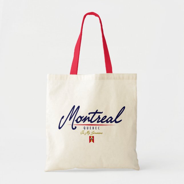 Montreal Script Tote Bag (Front)