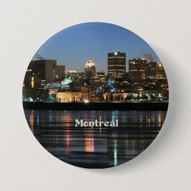 Montreal Skyline Button (Front)