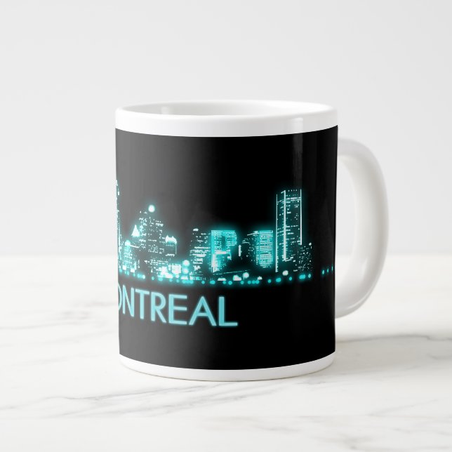 Montreal Skyline Giant Coffee Mug (Front Right)
