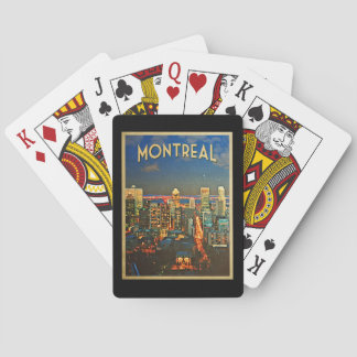 Montreal Skyline Poker Cards