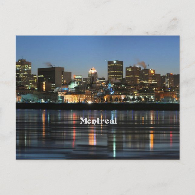 Montreal Skyline Postcard (Front)